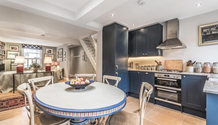 Stylish bright kitchen - Victorian Family Home New kitchen decorated and installed in London family home