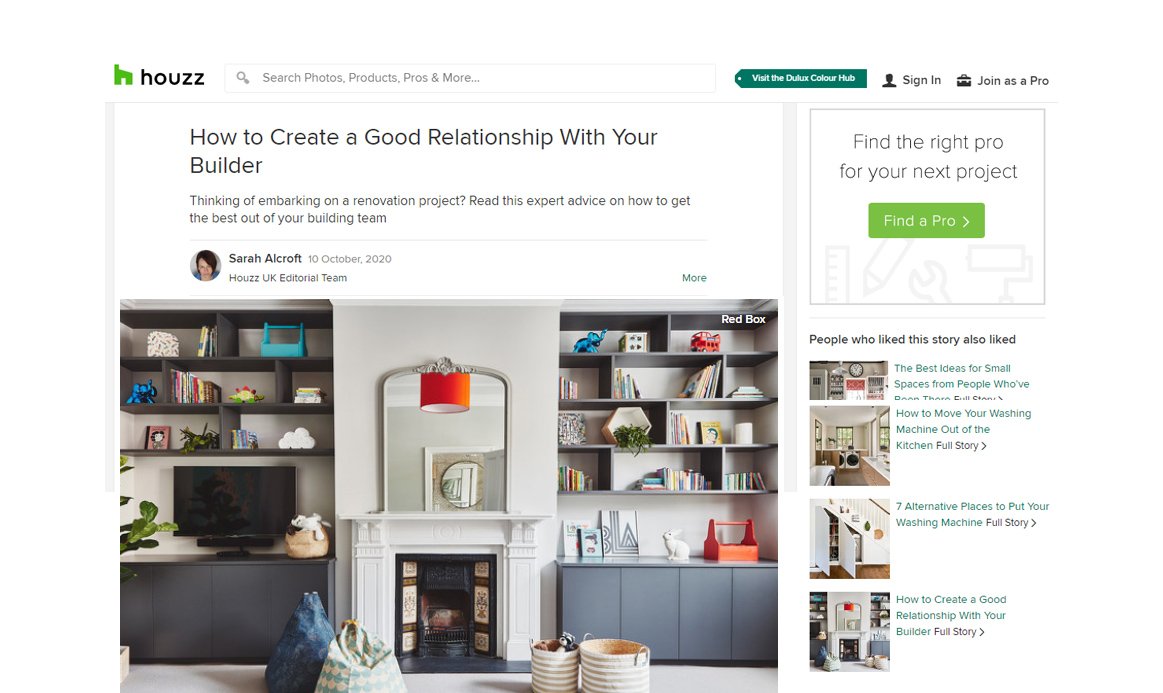 Houzz - Redbox Article
