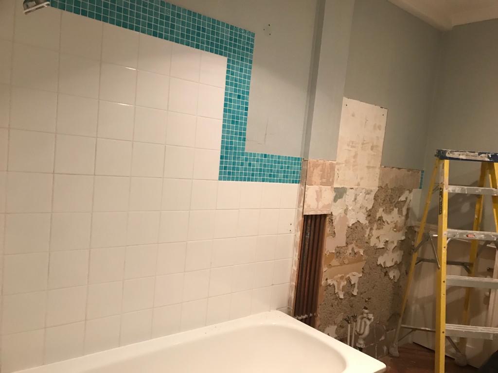 Bathroom wall design